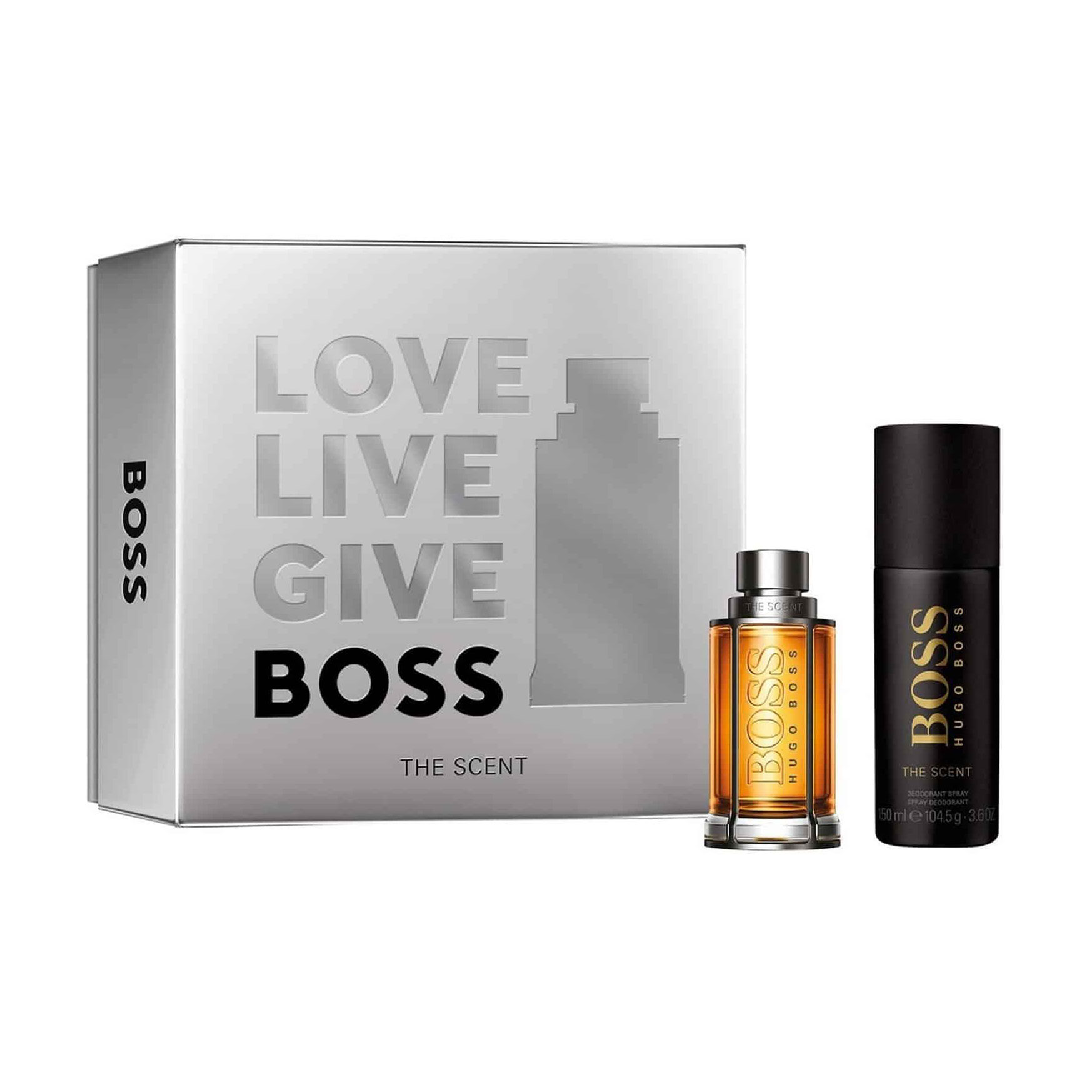 Парфумований набір чоловічий Hugo Boss Boss The Scent (туалетна вода, 50 мл + дезодорант-спрей, 150 мл)